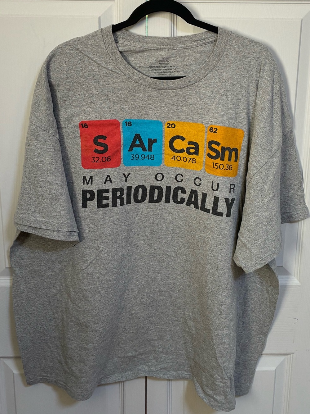 Sarcasm Periodically Graphic Tee - Gray
